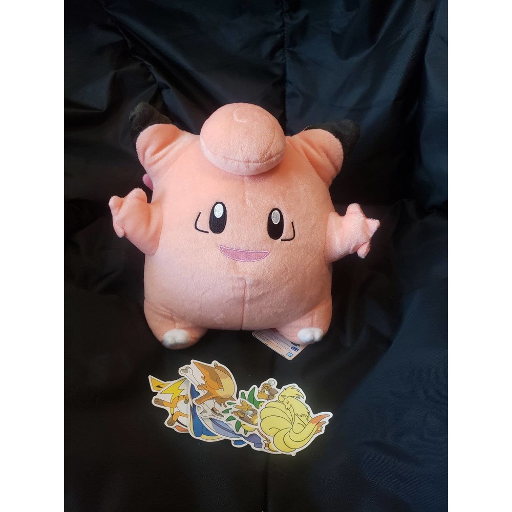 Clefairy plush + Free pokemon stickers